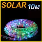 SOLAR LED 10M PVC TUBE ROPE LIGHT Multi Colored