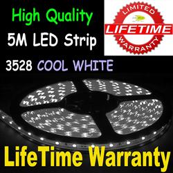 5M 3528 LED Flexible Strip Light 60/M Cool White