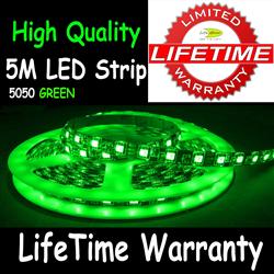 5M 5050 LED Flexible Strip Light 60/M Green