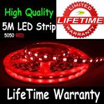 5M 5050 LED Flexible Strip Light 60/M Red