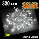 SOLAR 320 LED STRING LIGHT COOL WHITE