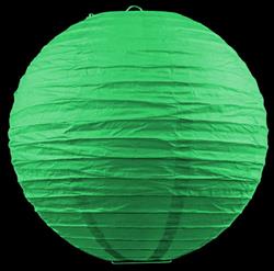 12 x 8 "/ 20cm paper lanterns green