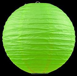 12 x 8 "/ 20cm paper lanterns grass green